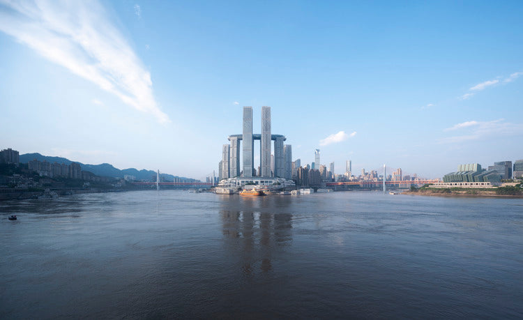 Safdie Architects complete Raffles City featuring The Crystal, a 300m-long horizontal skyscraper