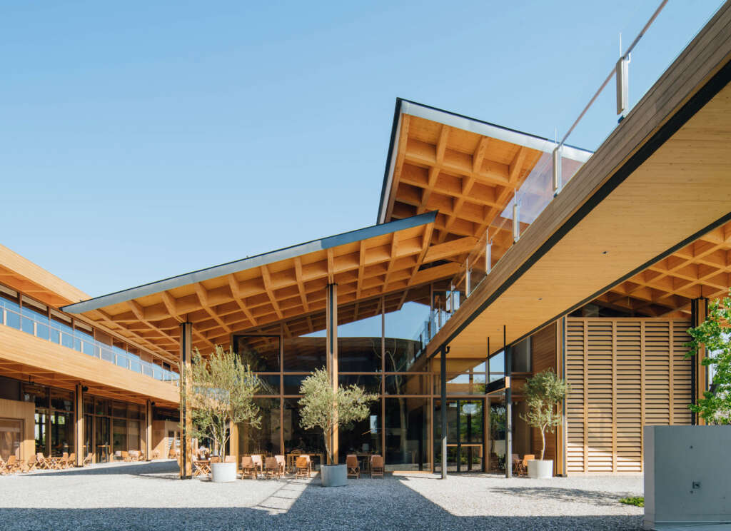 a9a rchitects design wood and steel market buildings in Zhengzhou