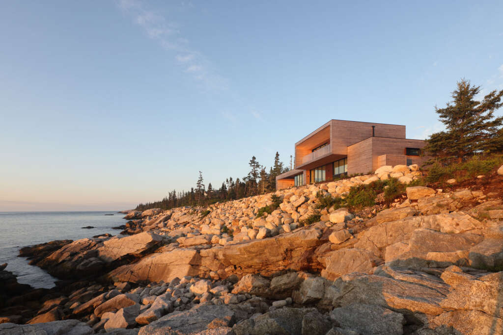 Omar Gandhi Architects design rocky coastal retreat in Eastern Canada