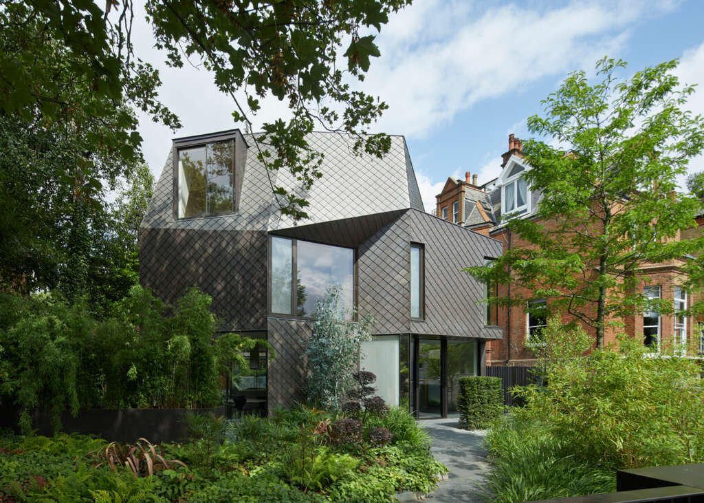 Alison Brooks Architects design private home in Belsize Park, London featuring folded geometry