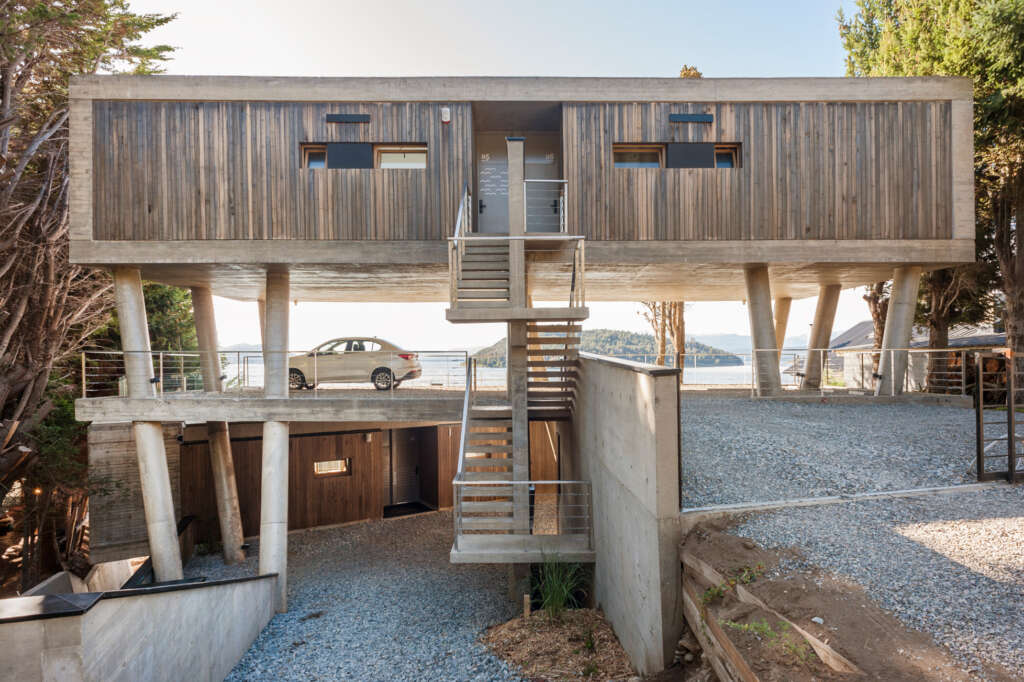 Elias+Vermaasen Arquitectos design 6 apartments in Argentina with framed views to a lake