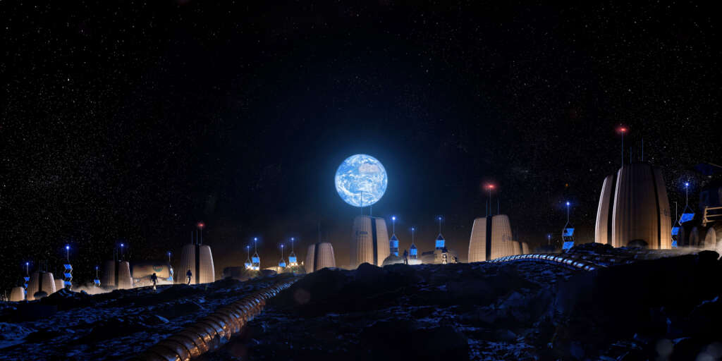 SOM Presents Moon Village at Biennale Architettura 2021