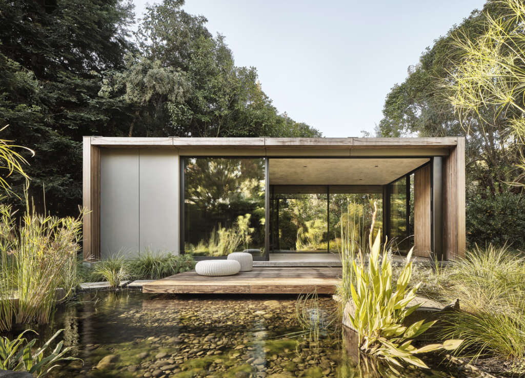 Feldman Architecture reveals a set of garden pavilions in Atherton, California