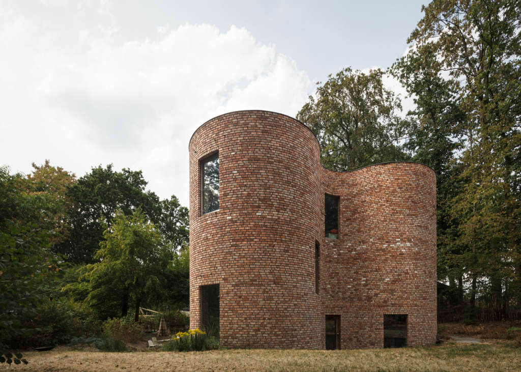 gjG House is an experimental brick house in Flanders, Belgium
