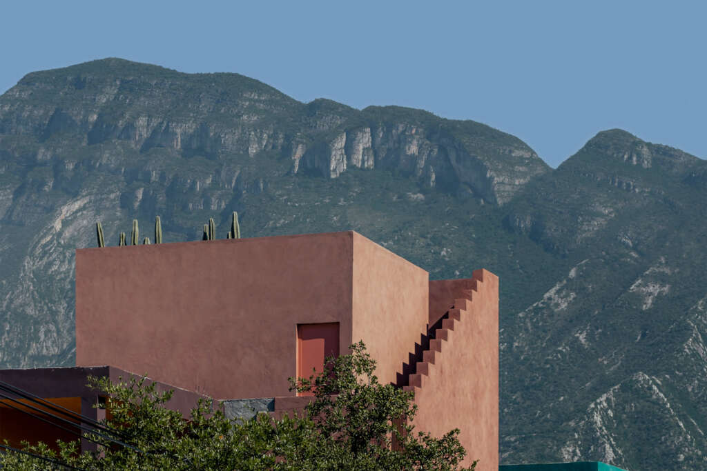 Escape to this Mexican house with 360° views of the nearby hills, mountains, and ridges
