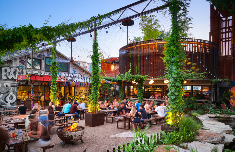Clayton Korte convert abandoned warehouse buildings into restaurant &amp; bar in Austin
