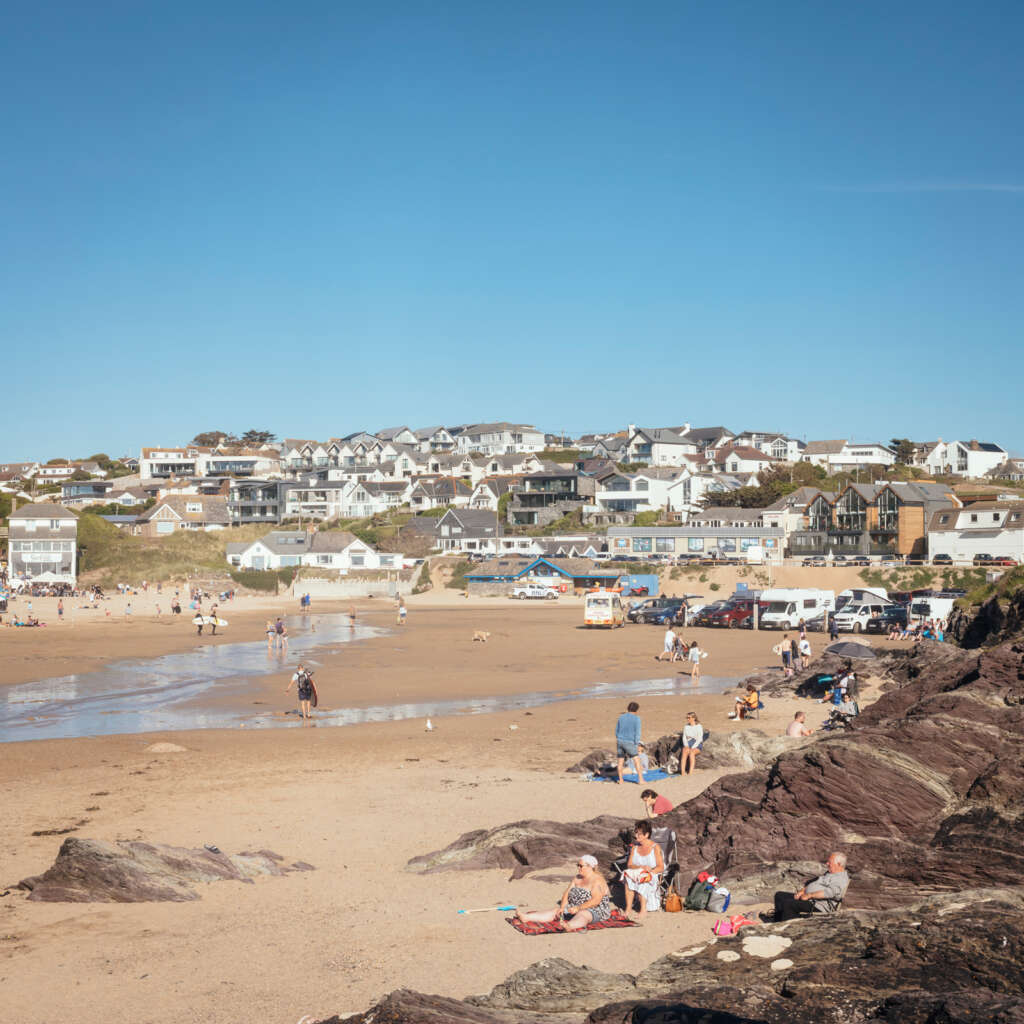 Invisible Studio design House on a Cornish hillside overlooking Polzeath Beach