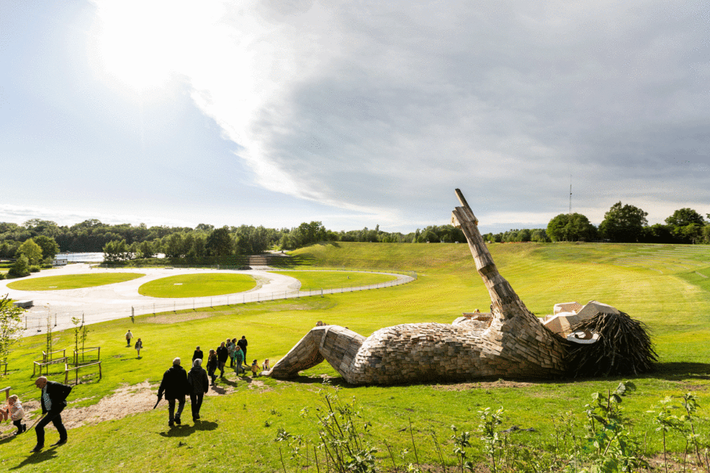 Danish recycling artist Thomas Dambo brings 7 giant trolls to life in Belgium