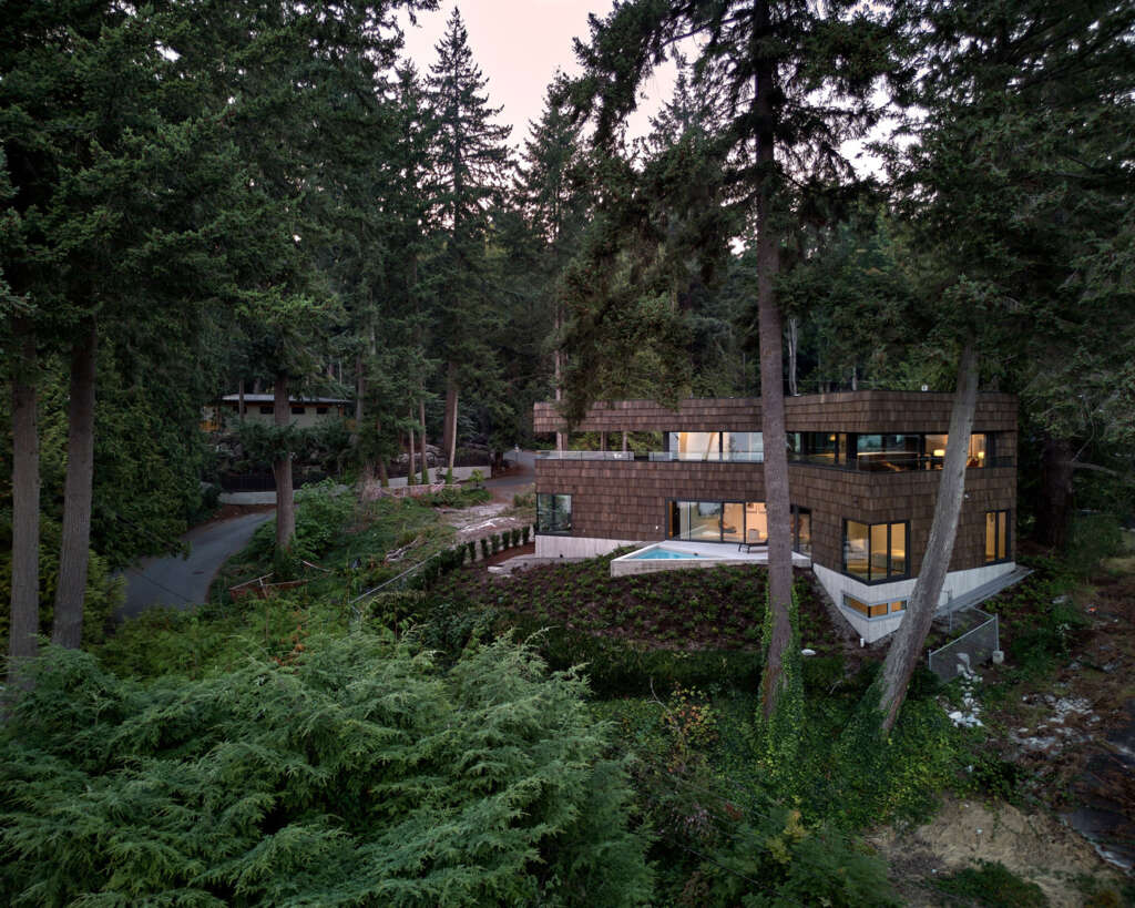 West Coast Modern lists newly built Ron Thom-inspired home for sale in West Vancouver