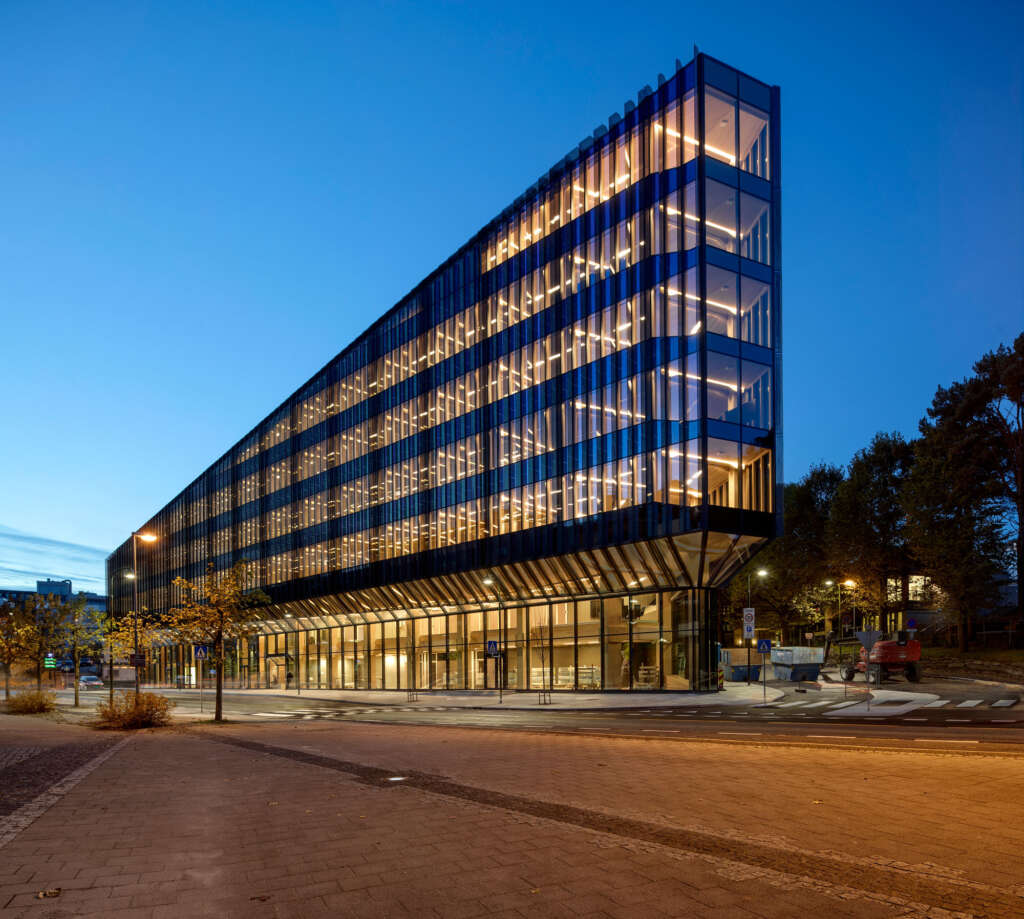 Norwegian studios Helen & Hard, SAAHA design timber financial park in Stavenger