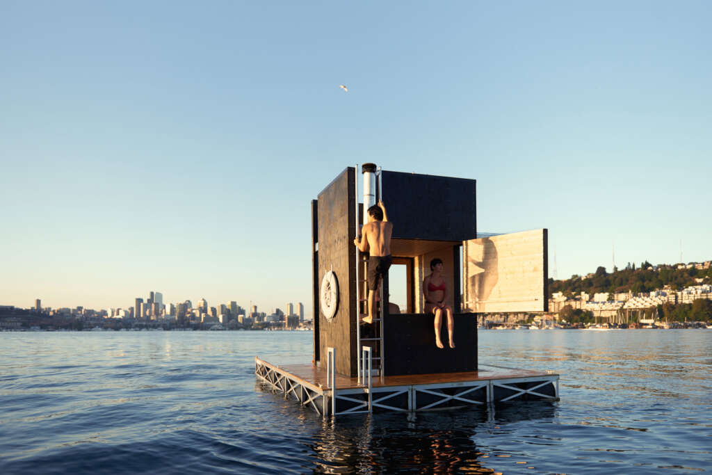 GO'C designs a motor-powered floating sauna in Seattle