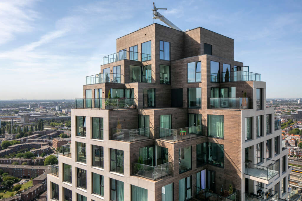 MVRDV completes two residential stepped towers in The Hague