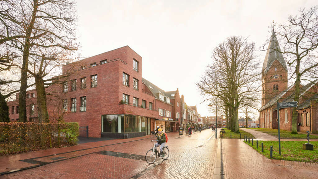 Marc Prosman Architecten design residential building with local brick that blends into its surroundings
