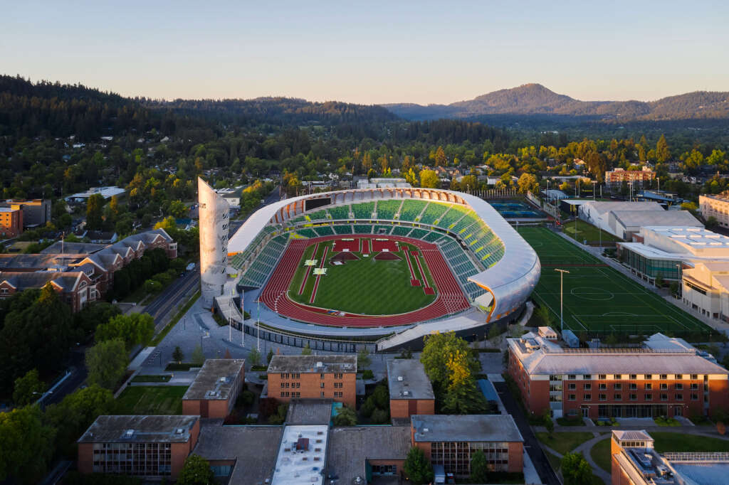 SRG Partnership rebuilds storied Hayward Field into world-class track and field facility in Eugene, Oregon