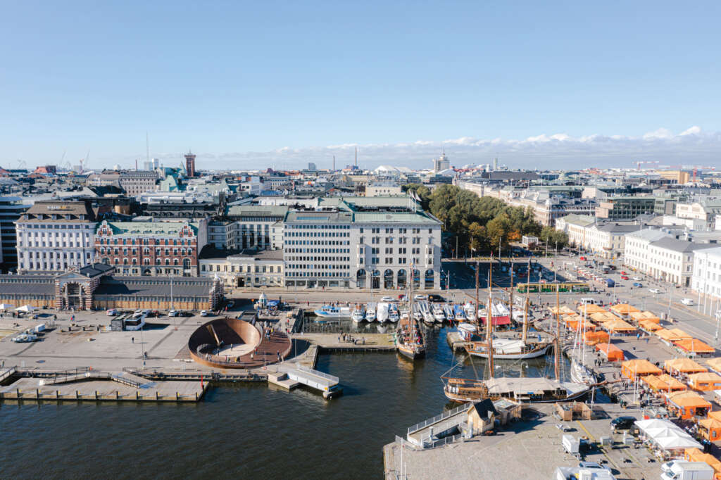 Verstas Architects design an open-air urban living room for Helski's waterfront