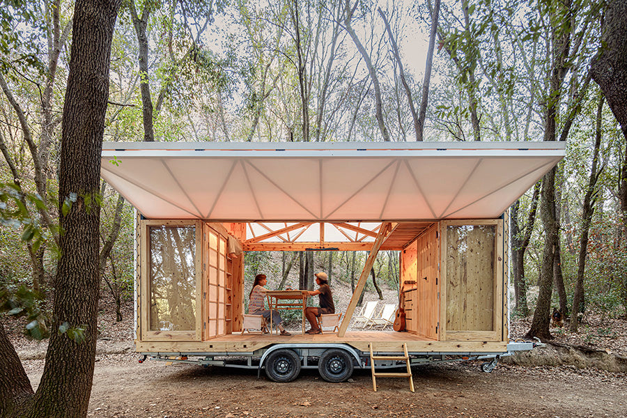 IAAC produces self-sufficient mobile home made of dowel-laminated timber
