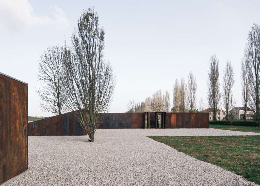 Barman Architects upcycles Biennale pavilion into open air museum in Corbola