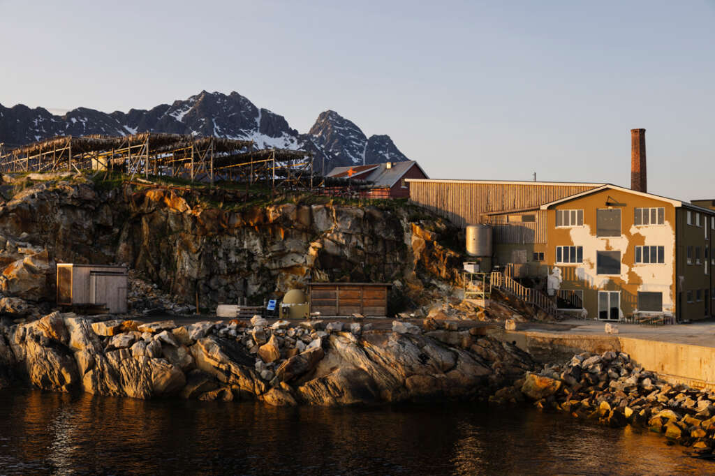 Jonathan Tuckey Design transforms northern arctic factory into boutique hotel in the Lofoten Archipelago