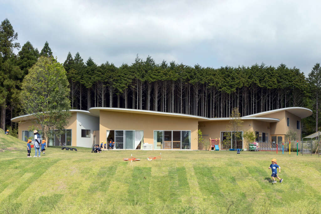 Takashige Yamashita Office design hillside Children's Forest nursery school near Mountain Fuji