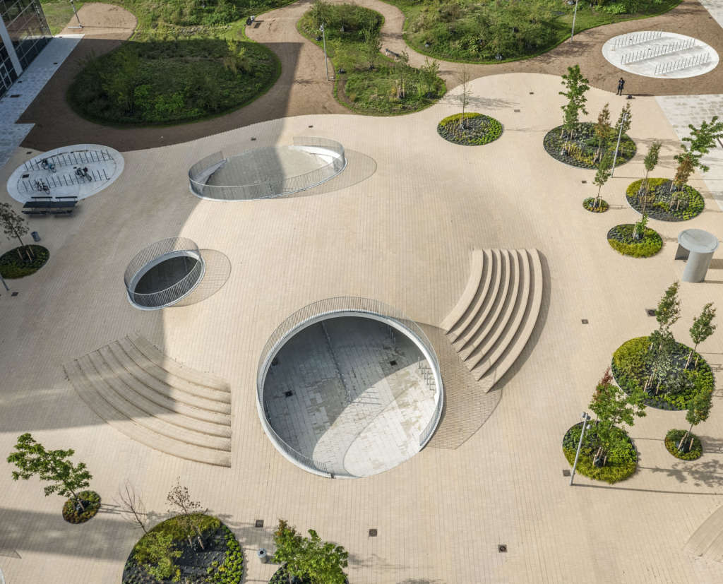 COBE designs undulating bicycle parking in Copenhagen