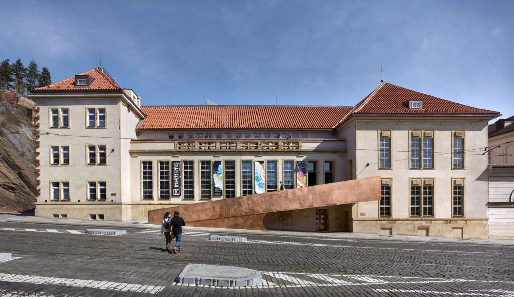 Schindler Seko Architects convert former converter station into art gallery in Prague