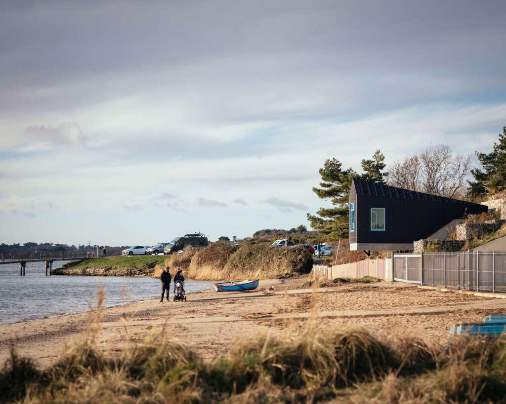 Studio MUTT completes shell clad artist studio overlooking Poole Harbour in Dorset