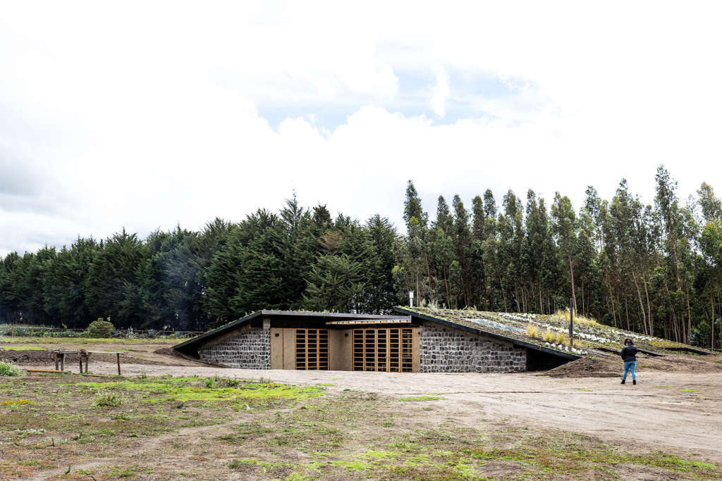 Casa Patios is a landscape home built into the Andes Mountains