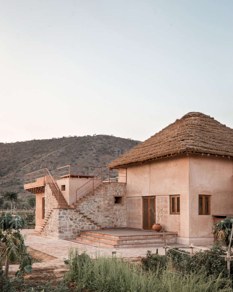 Sketch Design Studio complete mud house inspired by local vernacular architecture in Rajasthan