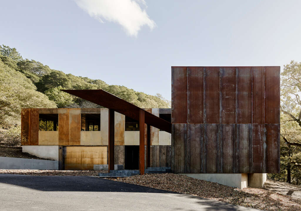 Faulkner Architects design Net-Zero corten steel home in California