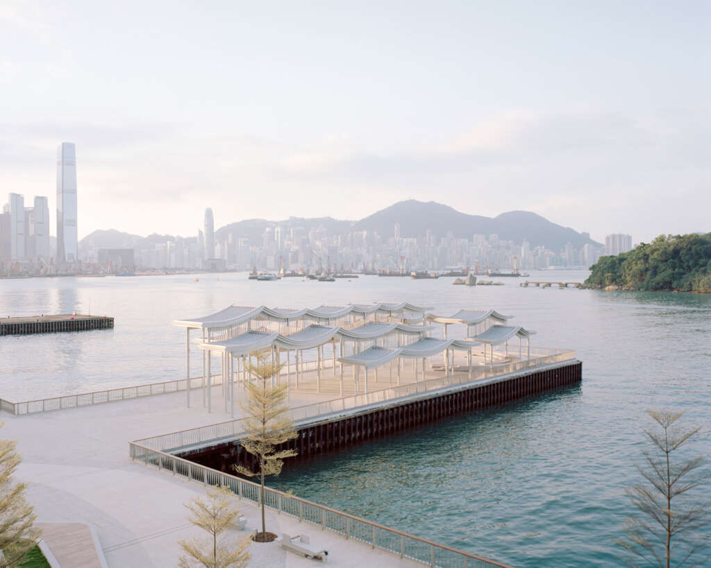 New Office Works design undulating pier canopy inspired by docked boats in Hong Kong