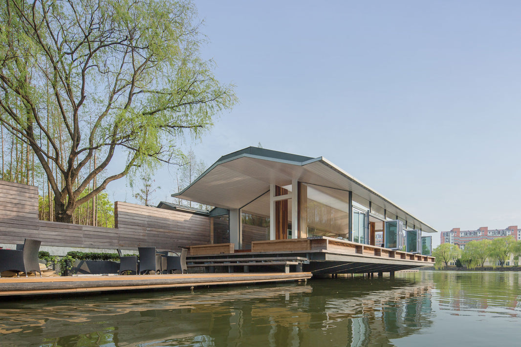 Paddle By this Rowing Club on the Zhangjiabang River, Shanghai