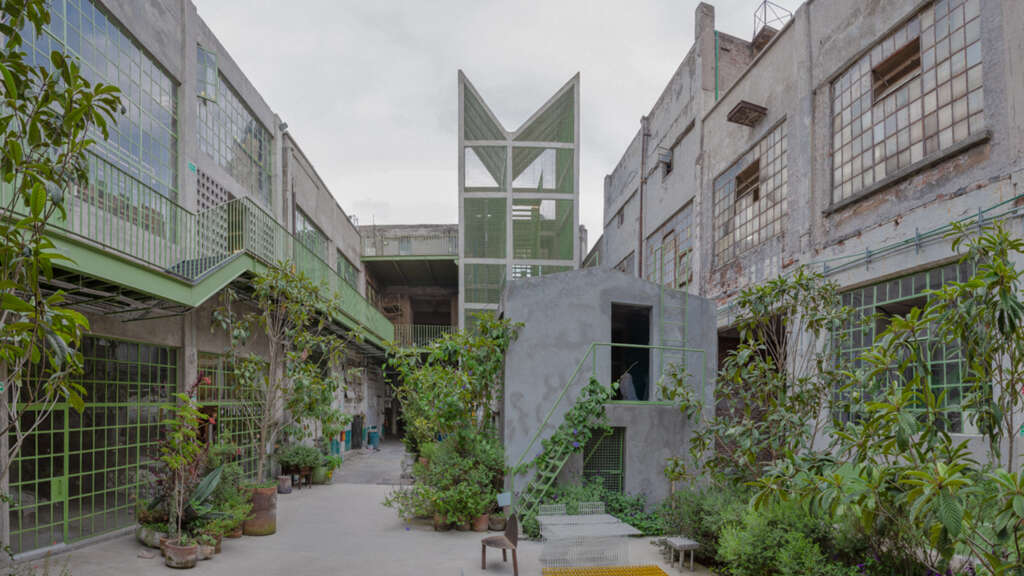PRODUCTURA convert former textile and yarn factoryinto new creative hub in Mexico City