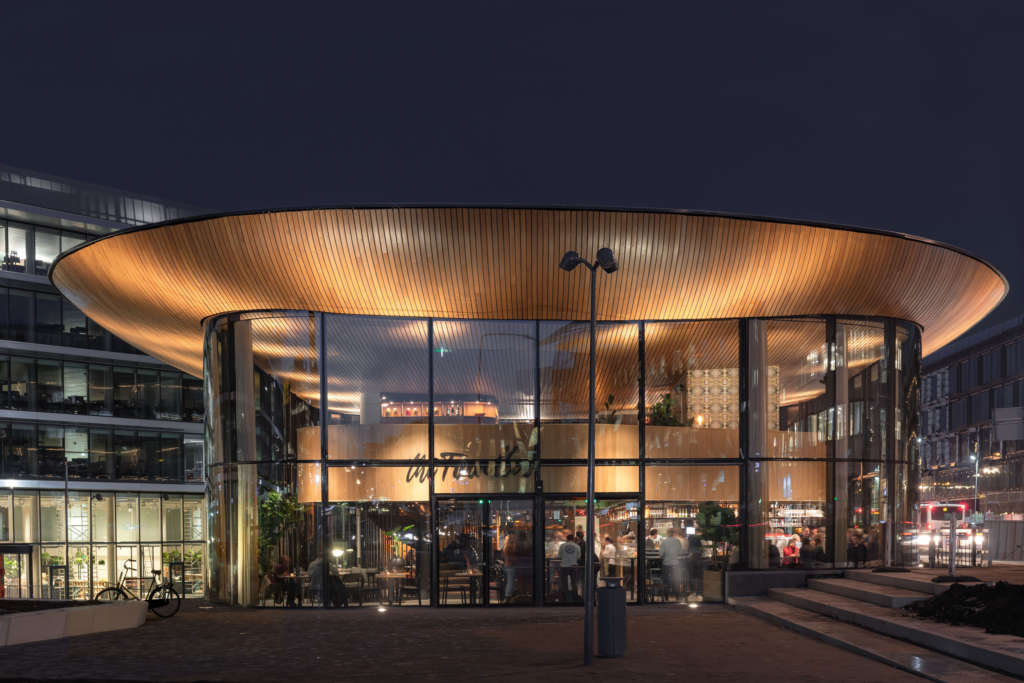 Powerhouse Company completes The Traveller,  a strikingly transparent culinary pavilion