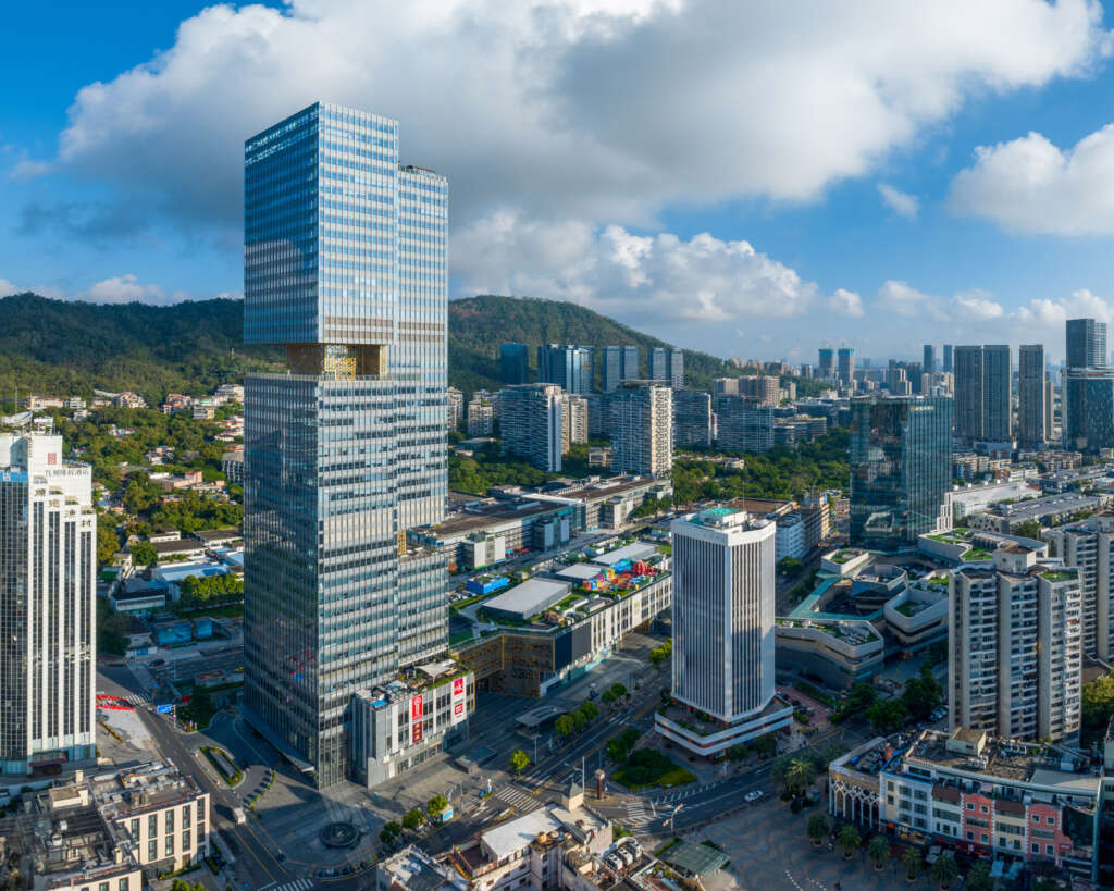 Kris Provoost shares new photos of OMA's Prince Plaza with Sky Decks overlooking the Nanshan mountains and Shenzhen Bay