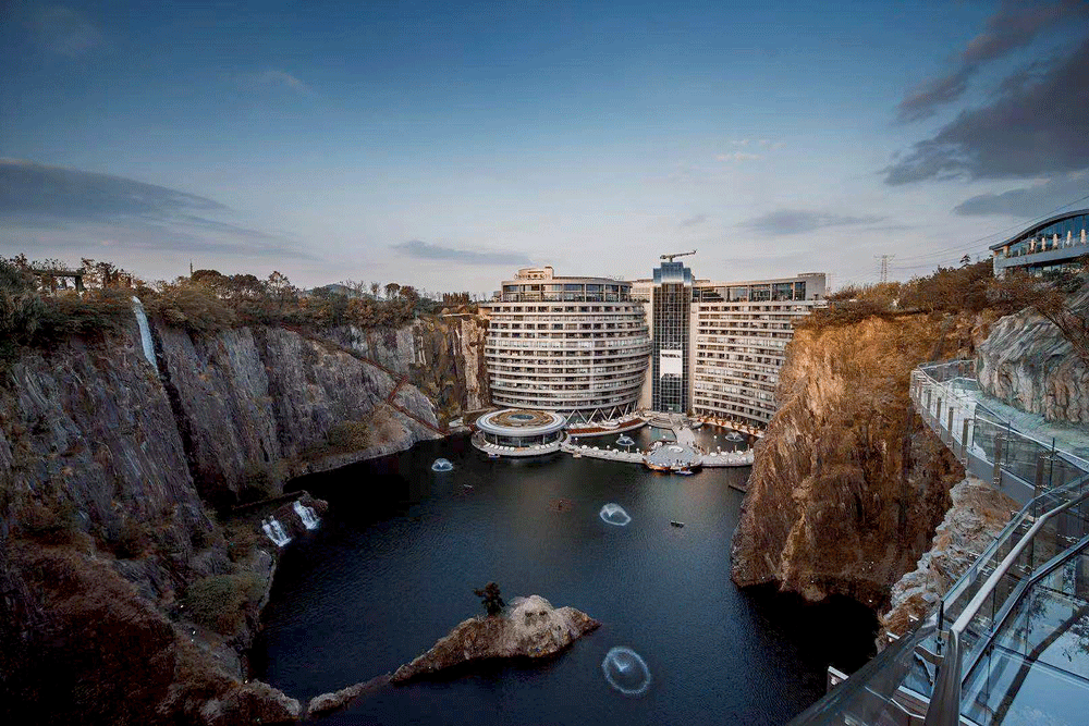 New Shanghai Hotel is Built Inside a Disused Quarry