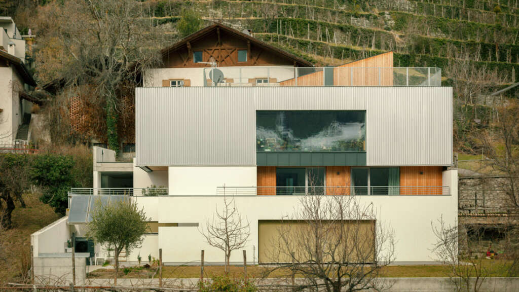 Messner Architects design multi-unit apartment overlooking the Monte Tramontana Mountain in South Tyrol