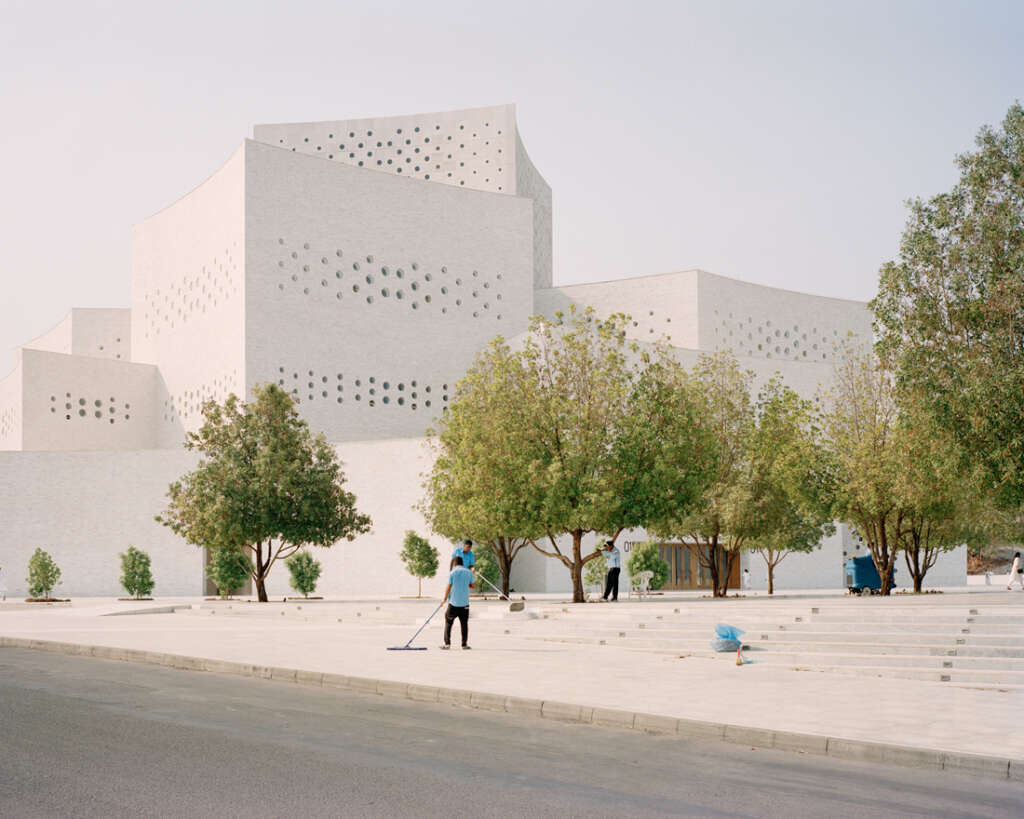 Serie Architects reinterprets the architecture of Jain Temples for the Raj Sabhagruh discourse hall in Dharampur, India