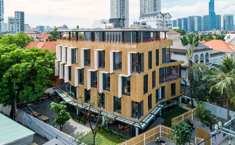 T3 Architects complete bamboo office renovation in Saigon