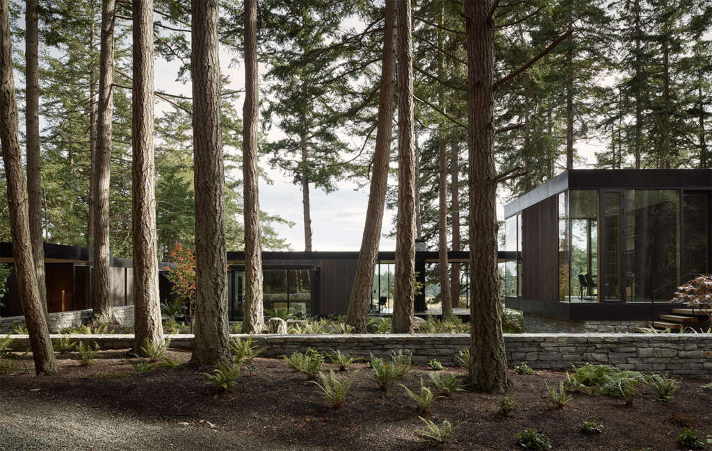 mwworks design island home in Washington State overlooking pastoral farmlands below