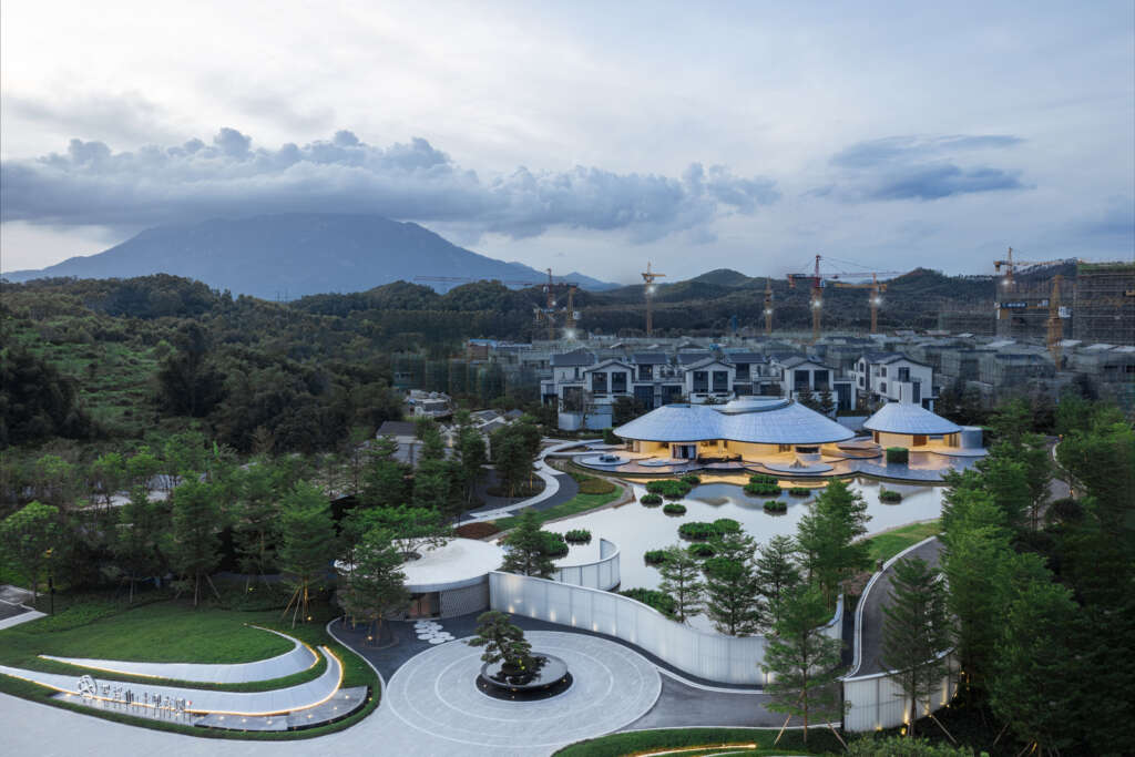 Wutopia Lab create whimsical aluminum mountains in Guangdong