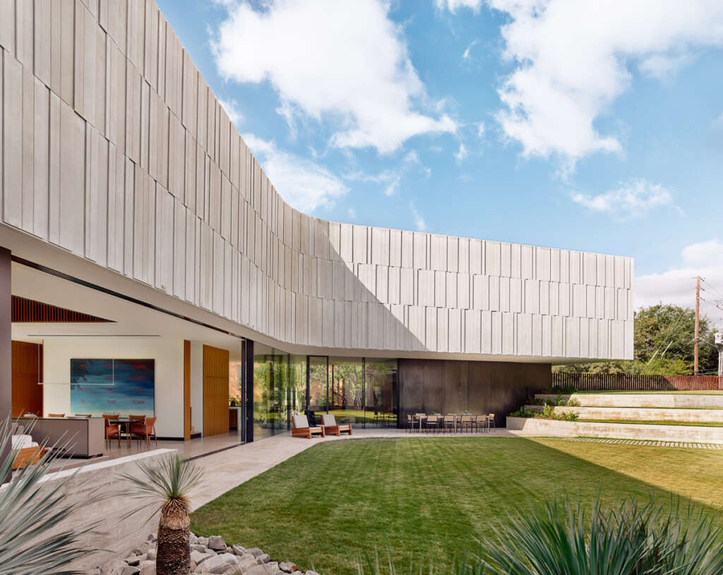 Alterstudio Architecture designs the Highland Park Residence...a family home showcasing art near Dallas, Texas