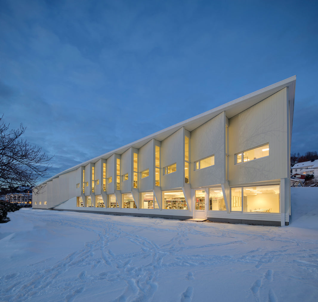 Helen & Hard design timber library in Grimstad, Norway