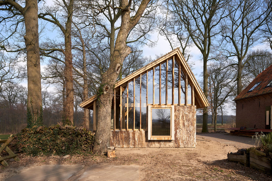Beautiful New Farmhouse in the Netherlands is Built from Nearby Oak Trees