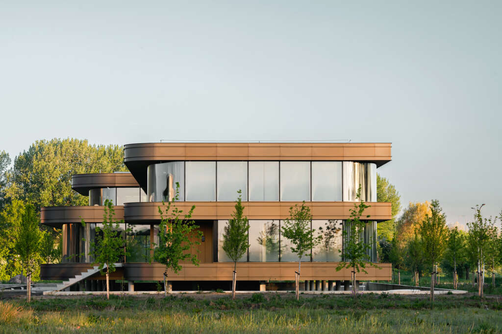 EVA Architecten design circular wooden office building outside Rotterdam