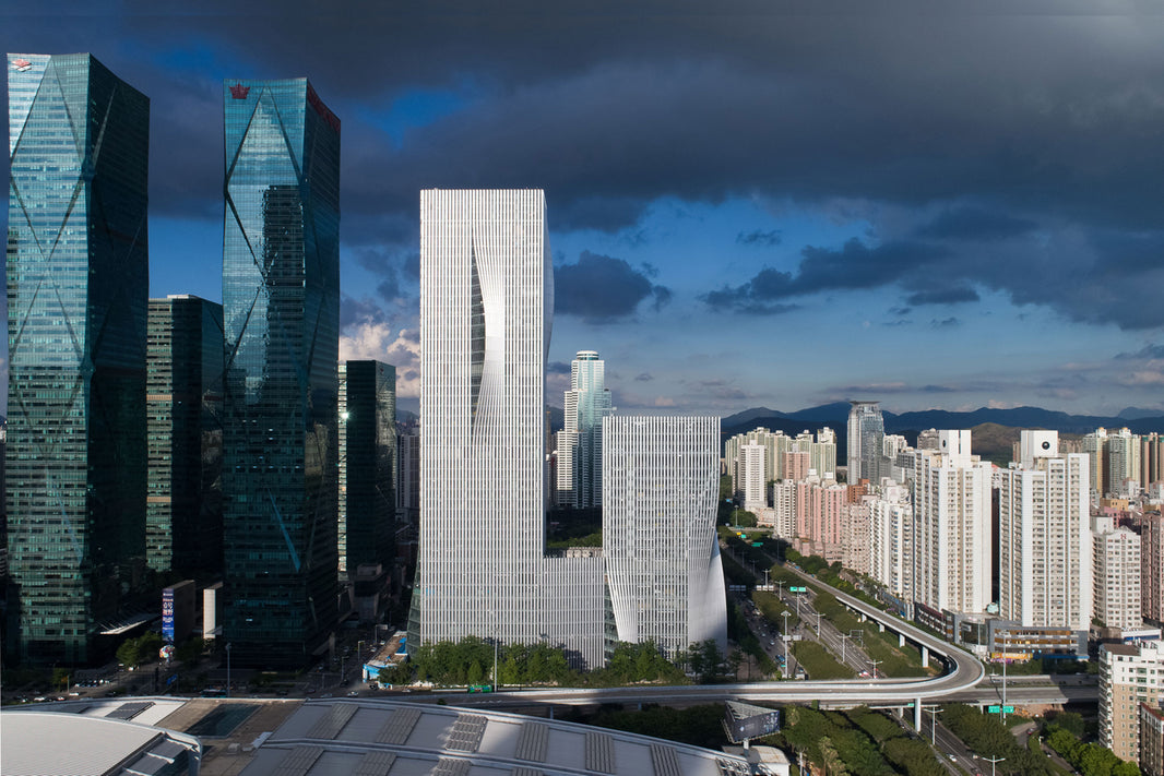 BIG’S Pleated Skyscraper Completes In Shenzhen