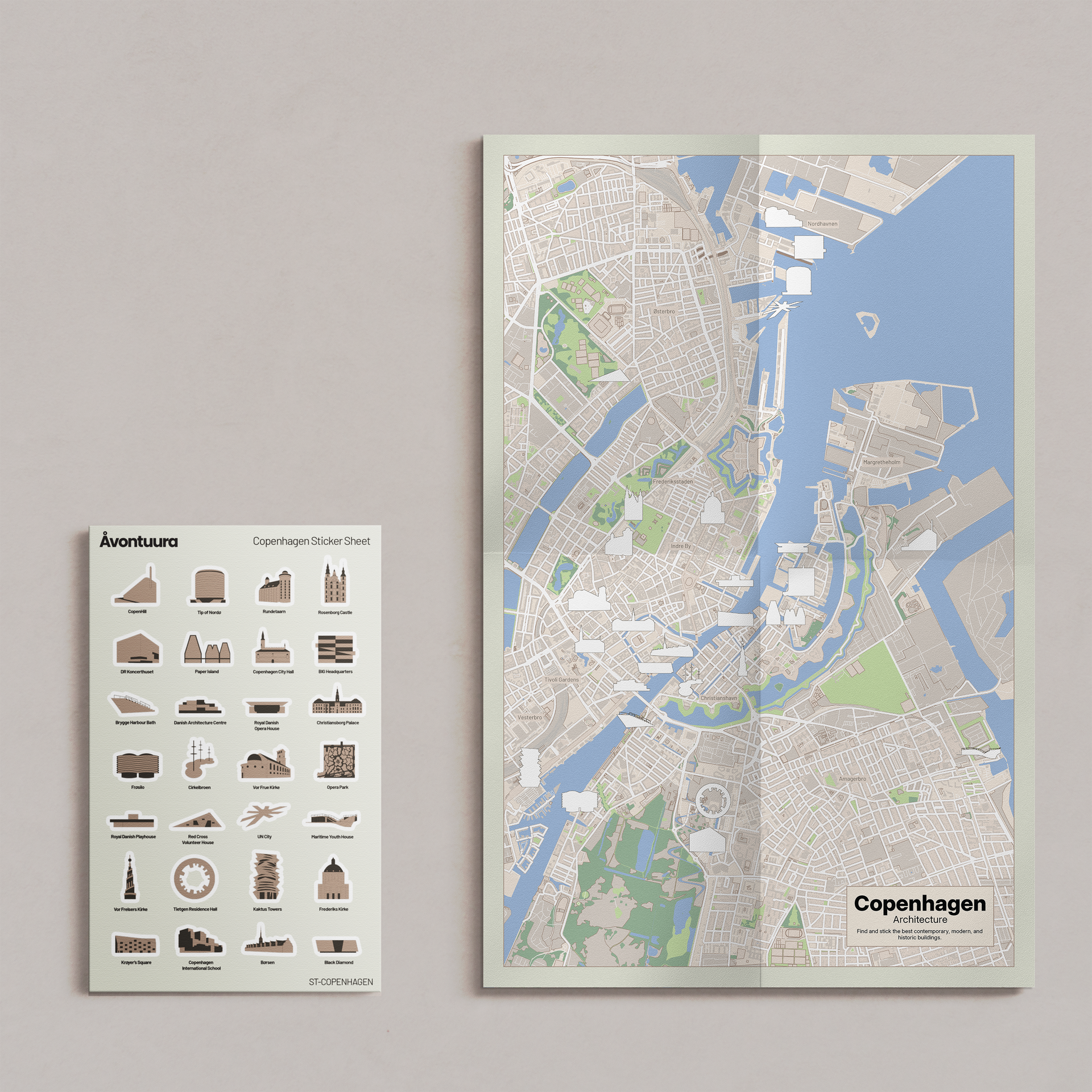 (Pre-Order) Copenhagen Sticker & Map Set