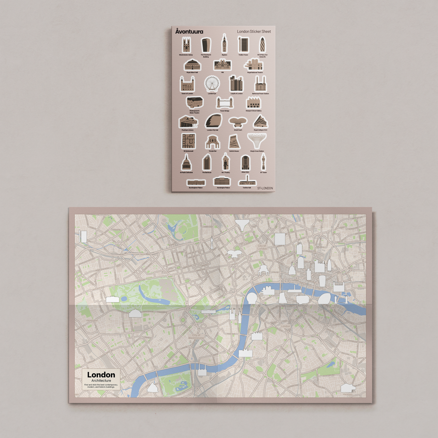 (Pre-Order) London Sticker & Map Set