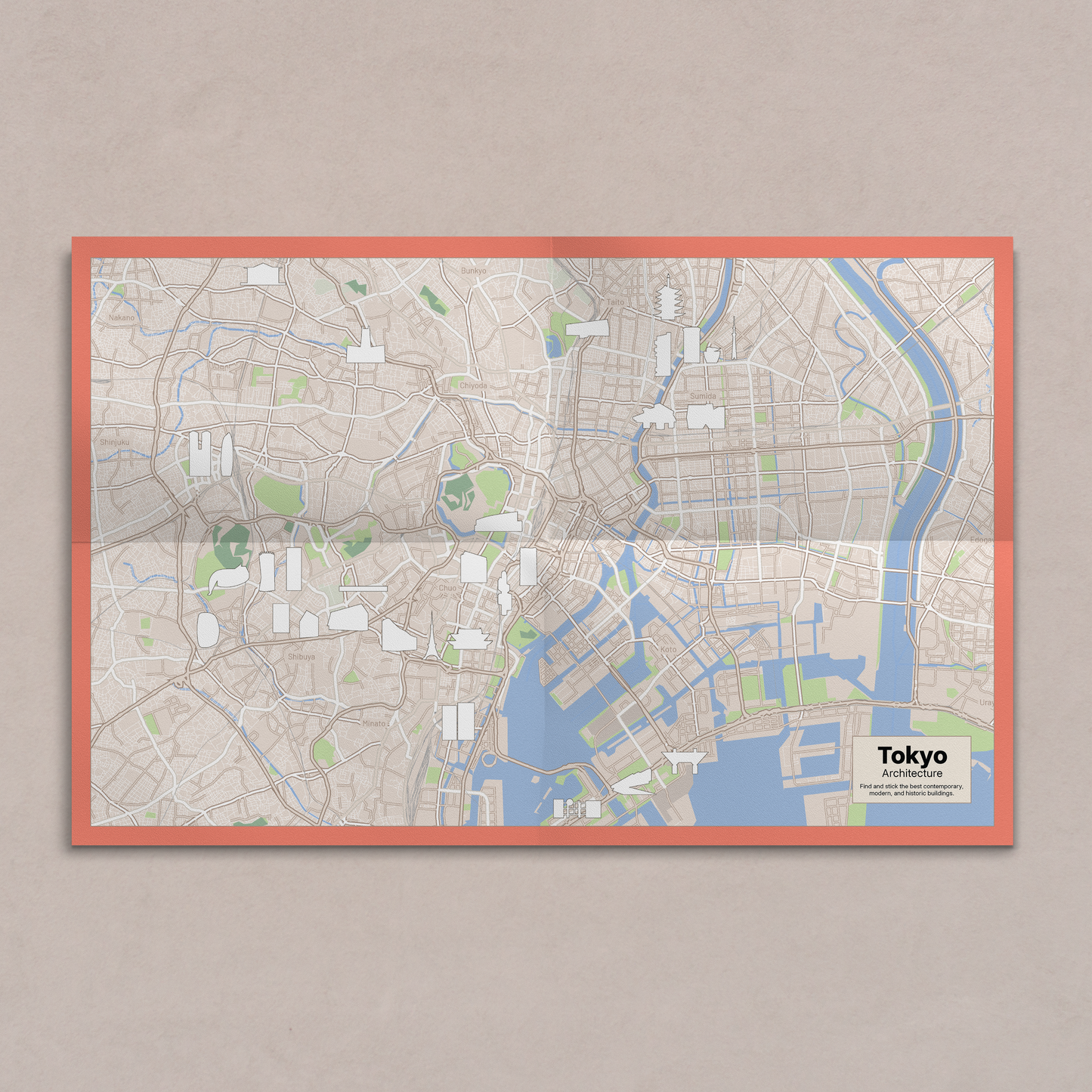 (Pre-Order) Tokyo Sticker & Map Set