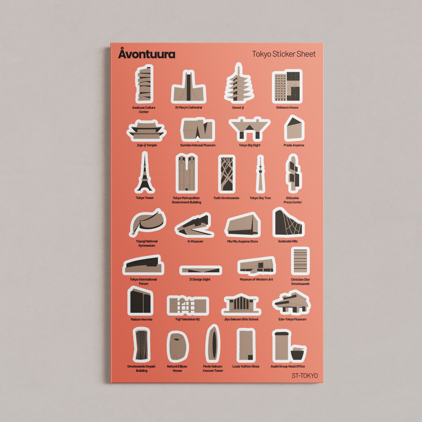 (Pre-Order) Tokyo Sticker & Map Set