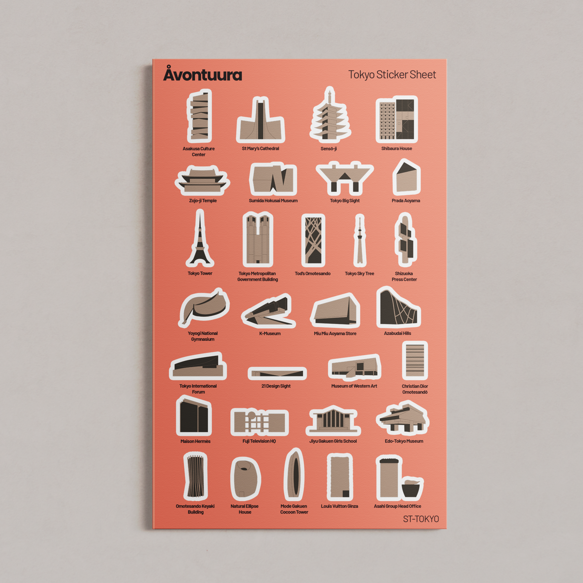 (Pre-Order) Tokyo Sticker & Map Set